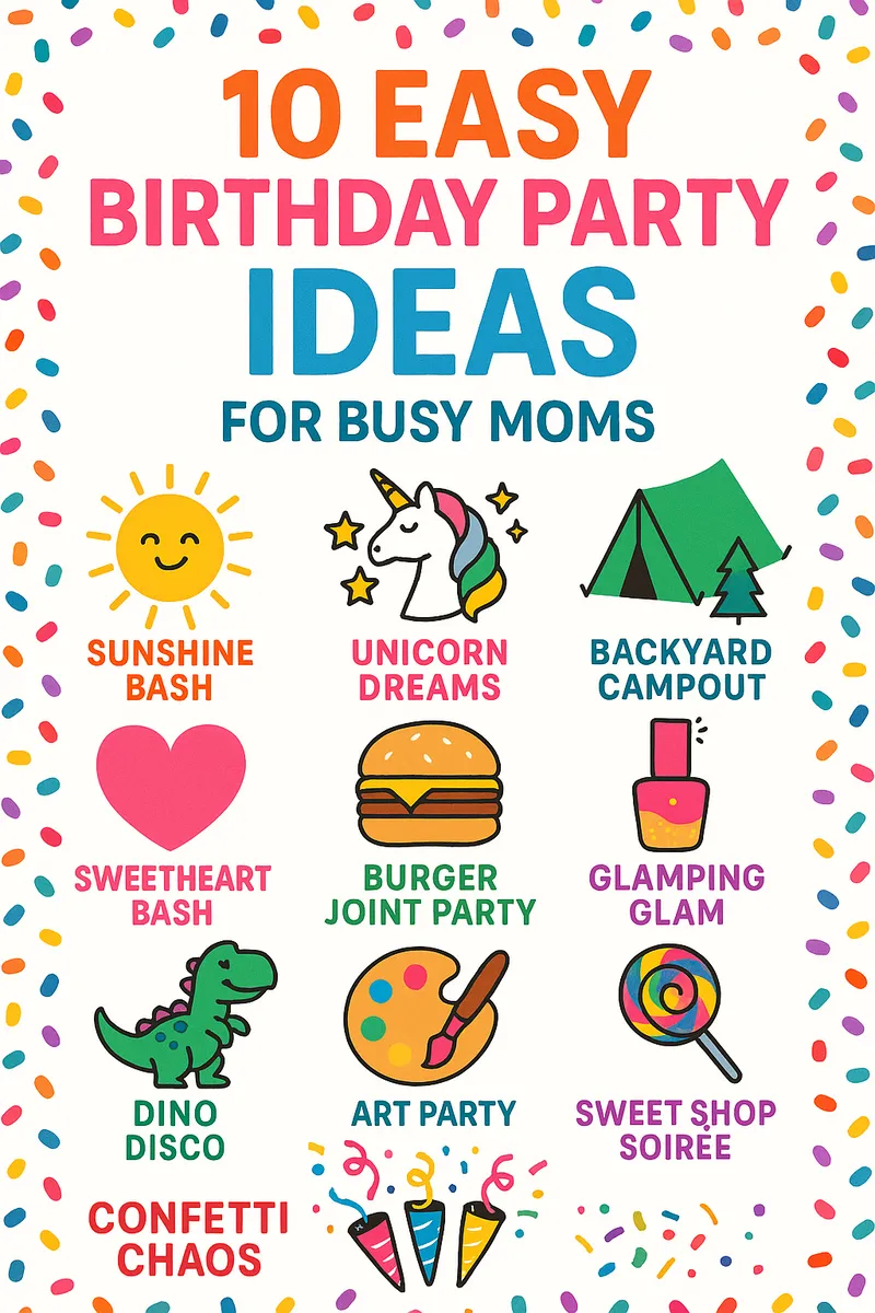 🎉 10 Easy Birthday Party Ideas for Busy Moms Who Still Want Big Fun