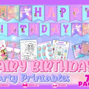 Fairy Birthday Party Printables Kit