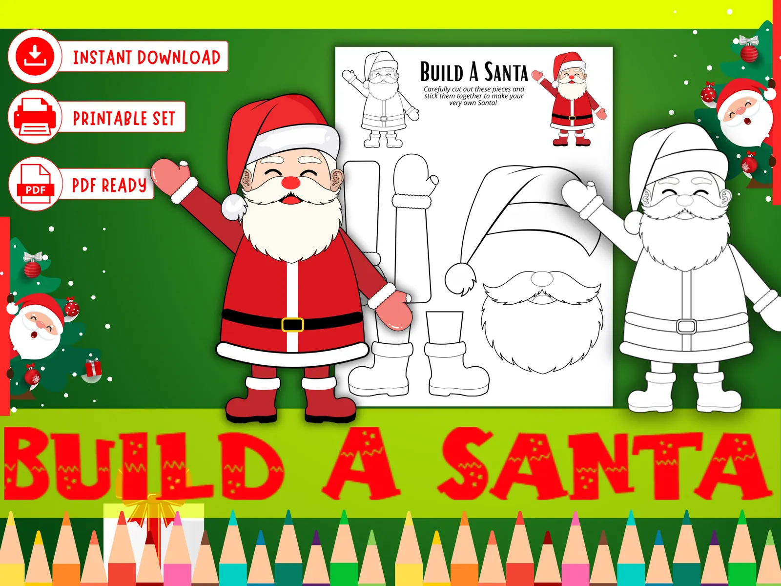 ๐
Print A Pal: Build-A-Santa Printable Craft Kit - Image 2