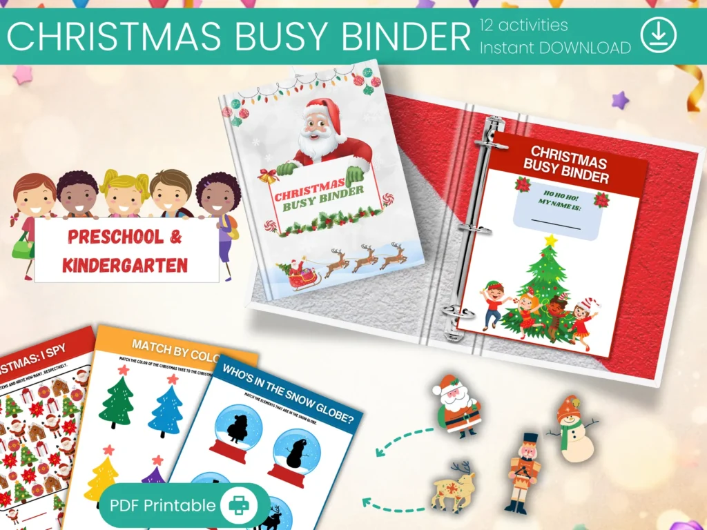 The Keep-Them-Busy Binder: Christmas Edition (Preschool & Kindergarten)