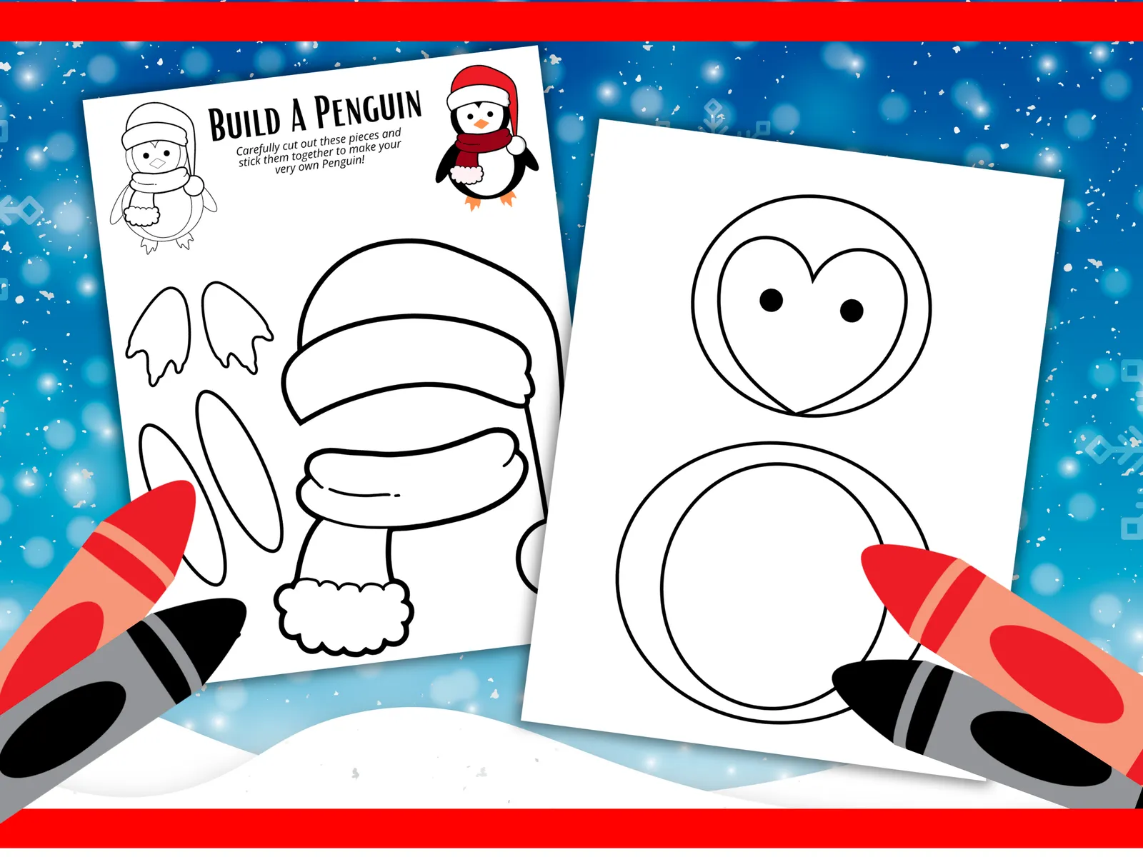 ❄️ Print A Pal: Build-A-Penguin Printable Craft | Winter Kids Activity | Preschool & Kindergarten Cut-and-Paste Project 🐧✨ - Image 2