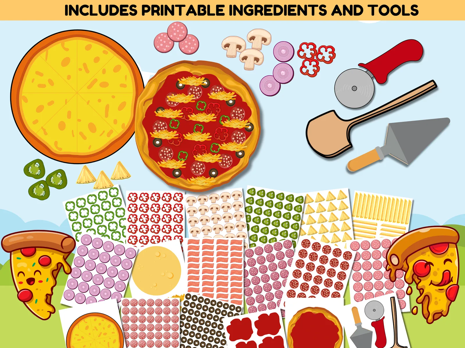 Pizza Shop Dramatic Pretend Play Kit - Image 3