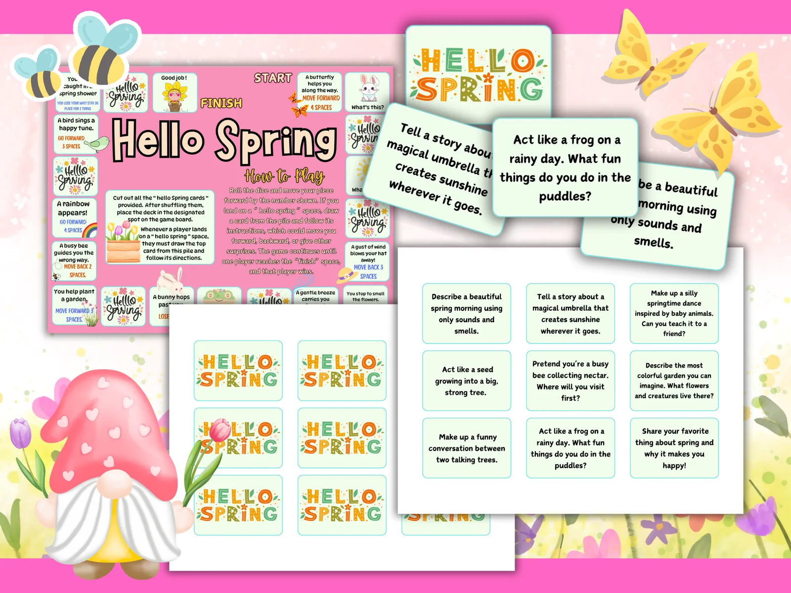 🌷 Spring Board Game Bundle – 3 Printable Kids Games - Image 3