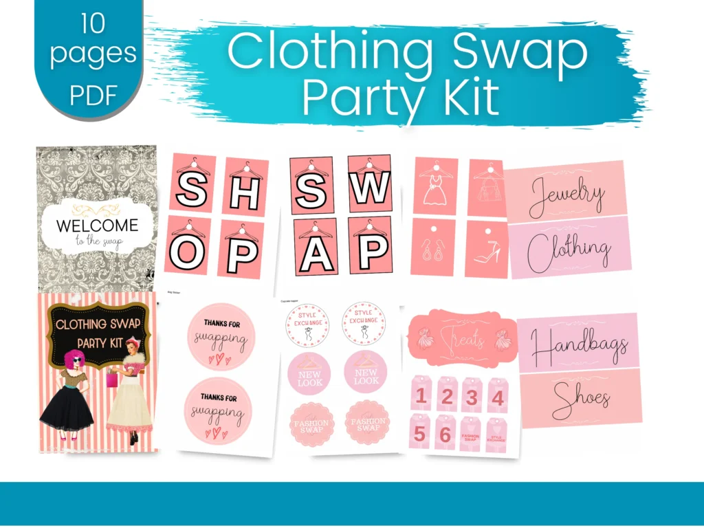 Clothing Swap- Printable Party Kit
