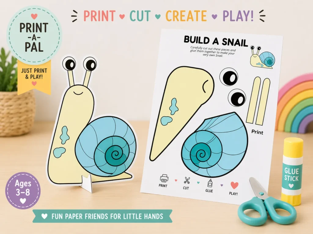🐌 PRINT A PAL: Build a Snail