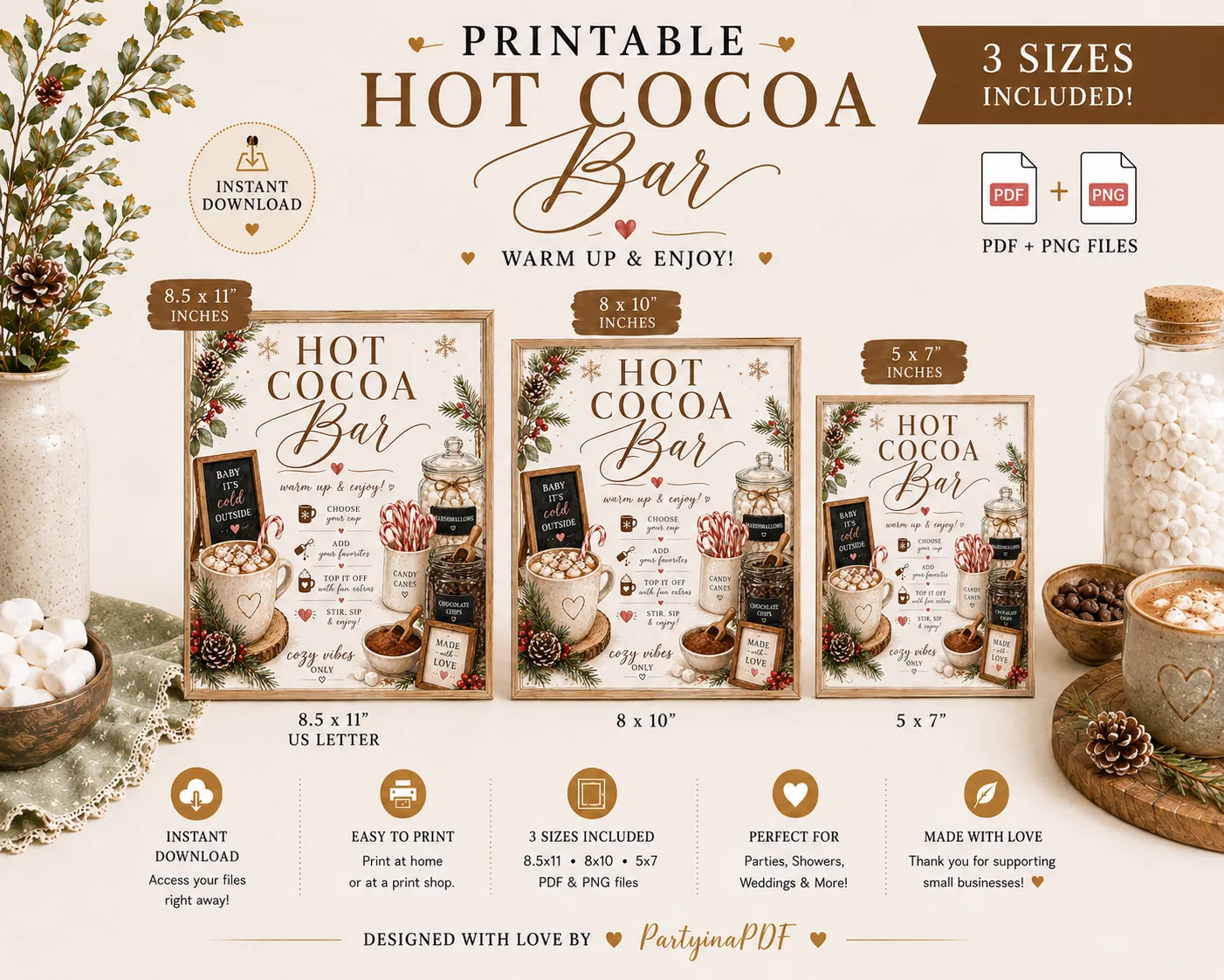 Hot Cocoa Bar Printable