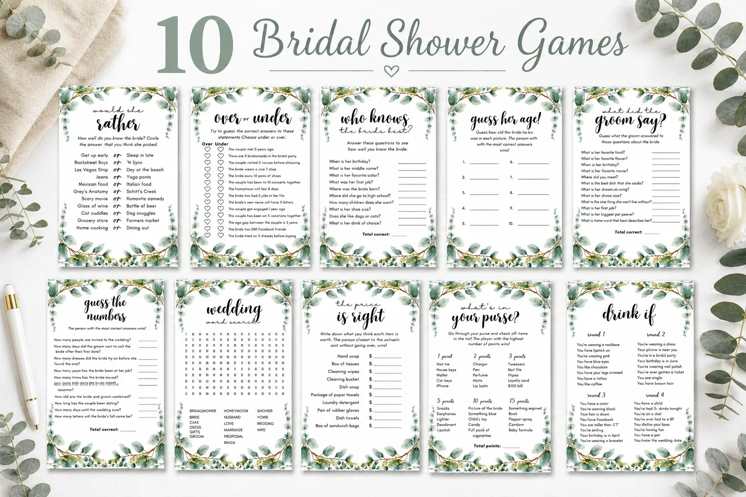Bridal Shower Games in Bloom
