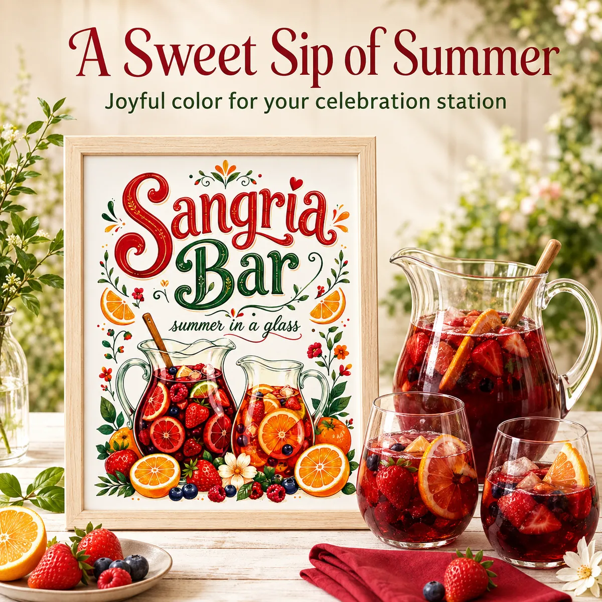 Sangria Bar Sign- Printable - Image 2