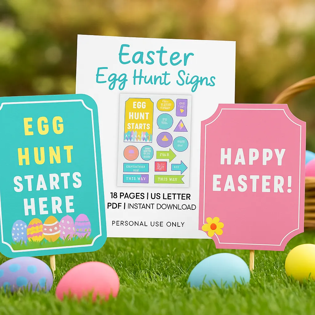 Easter Egg Hunt Signs