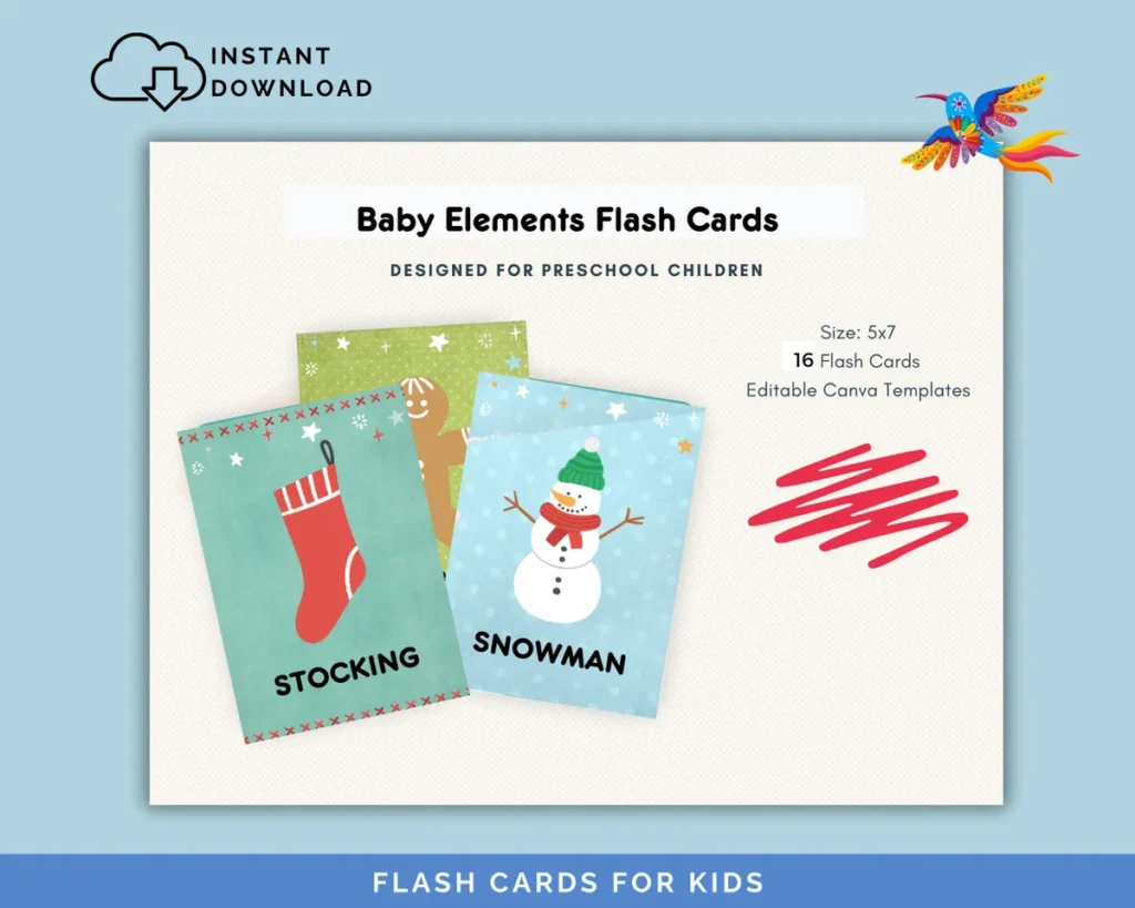 👶 Baby-Themed Flashcards | Printable Early Learning Cards | Party In a PDF | Instant Download