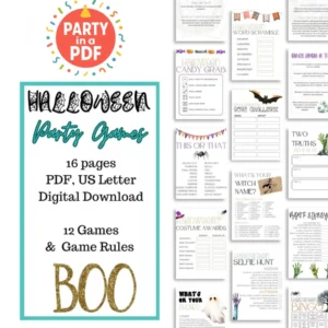 Halloween Party Games Printable Pack
