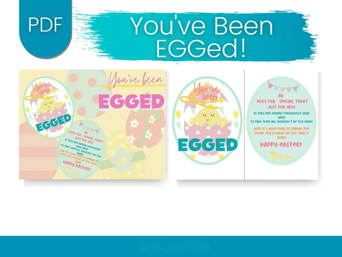 ๐ฐ You've Been EGGed! | Printable Easter Game | Party In a PDF | Instant Download - Image 2